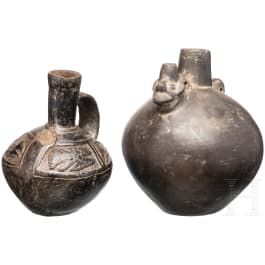 Zwei Gefäße, Peru, Chimú-Kultur, 1250 - 1470