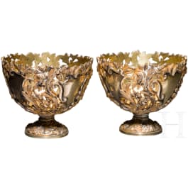 A pair of Ottoman cup holders (zarf), reign of Mahmud II (1808-39)