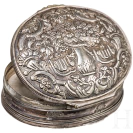 An Ottoman silver box, 19th century
