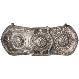 A Balkan-Turkish silver belt buckle, 19th century