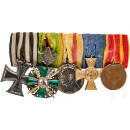 Medal bar with five awards