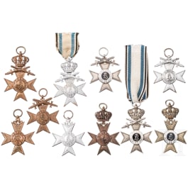 Ten 2nd and 3rd Class Military Merit Crosses