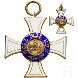 Prussian Crown Order 3rd class with miniature
