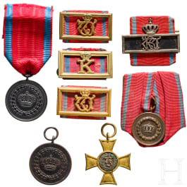 Group of service awards