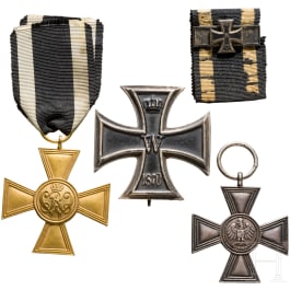 Four museum or collector's productions of awards from Prussia