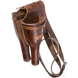 A pair of cavalry pistol holsters, 1st half of the 19th century