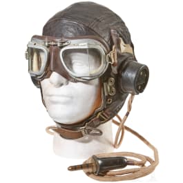 An RAF Flight Helmet and Goggles