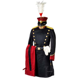 Uniform ensemble for officers of the military police (Kempeitai) in World War II