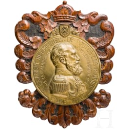 Tsar Alexander III - large bronze plaque on his death in 1894