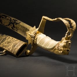 A significant ceremonial sabre - presented to Major David Ogilvy by the Brechin Volunteer Infantry Corps, 1808