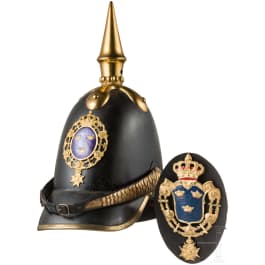 Helmet M 1845 for officers of the line infantry