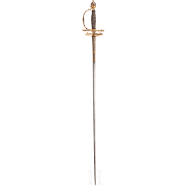 A silver-mounted, gilt officer’s sword of the Vatican guard, 2nd half of the 18th century