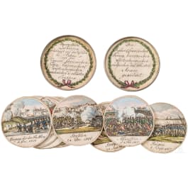 Silberne Steckmedaille auf die Napoleonischen Kriege, Nürnberg, 1807