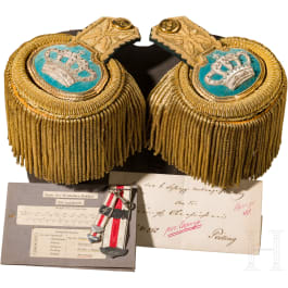 A pair of epaulettes for higher forest officials, 1886 - 1912