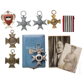 Group of awards, photos and postcards 1st world war - Traunstein in Bavaria