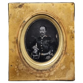 Daguerreotype of a Hanoverian soldier, mid 19th century