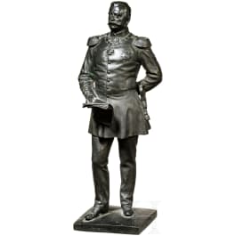 Bronze figure of Prince Karl Anton von Hohenzollern (1811 - 1885) as general