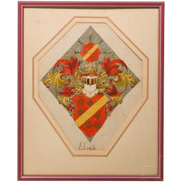 Ernst Krahl (1858 - 1923) - Alsace coat of arms