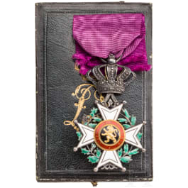 Order of Leopold - knight's cross in a case, Belgium