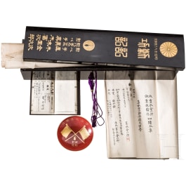 Memory box of an infantryman, Meiji period