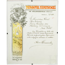 Archduke Franz Salvator of Austria-Tuscany - letter of congratulations on his wedding to Melanie von Risenfels, 1934
