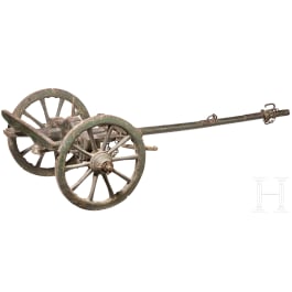 A limber for the model of a French fieldgun, 19th century