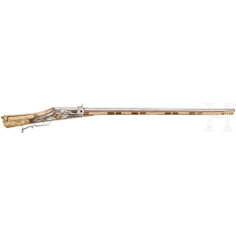 A southern German deluxe wheellock rifle with rich bone veneer, circa 1570