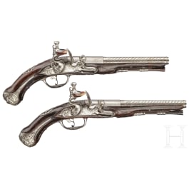 A pair of travelling pistols, Francesco Rizzi in Piacenza, circa 1700