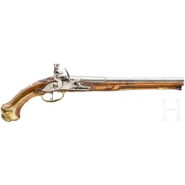 Large flintlock pistol, J. Fleming, Leipzig, circa 1720/30