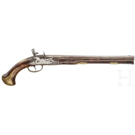 A deluxe flintlock pistol, Johann Schifter of Vienna, circa 1720/30