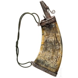 A powder flask for musketeers, German, c. 1600