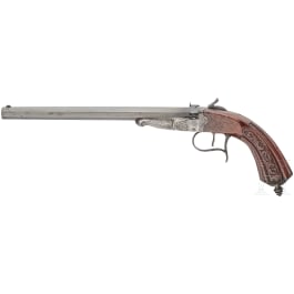 A needlefire pistol by Charette in Liege, ca. 1850