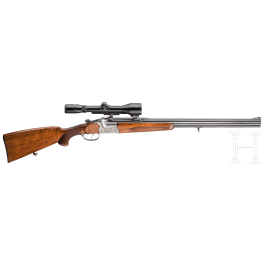 A rifle-shotgun by Franz Sodia with a Nickel scope