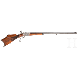 A luxurious "Feuerstutzen" (sports carbine) by Kenntner in Heidenheim, end of 19th century