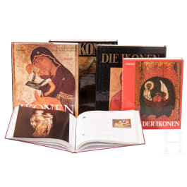 Five German art books on the topic of icons