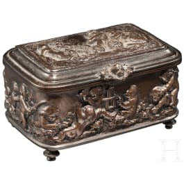 A German jewellery casket made of cast iron, Ilsenburg foundry, circa 1880