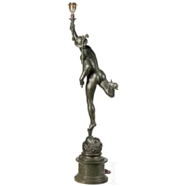 An Italian Grand Tour sculpure of a standing Mercury after Giambologna (1529 - 1608), 19th century