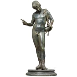 An Italian sculpture of the standing Narcissus, late 19th century