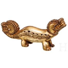 A Colombian gold statue of a two-headed animal, Tairona Culture, 9th &ndash; 15th century