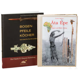 Zwei B&uuml;cher &uuml;ber Bogen und Pfeile