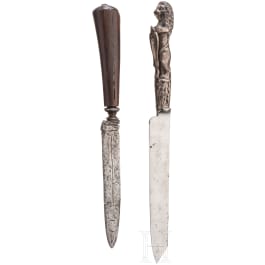 Zwei Essmesser, England/Niederlande, 18. Jhdt.