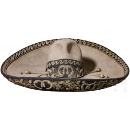 Sombrero mit Silberstickerei, Mexiko, 19. Jhdt.