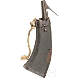 Milit&auml;rische Pulverflasche, deutsch, um 1600