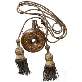Eingelegte Pulverflasche, b&ouml;hmisch, um 1600