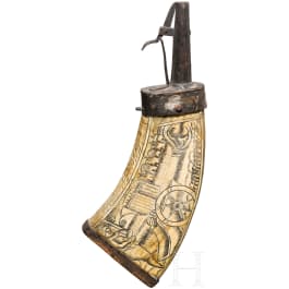 Musketier-Pulverflasche, deutsch, um 1630