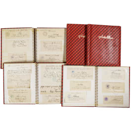A large group of autographs from the Kingdom of Hanover to the Reichswehr from 1863 to 1935