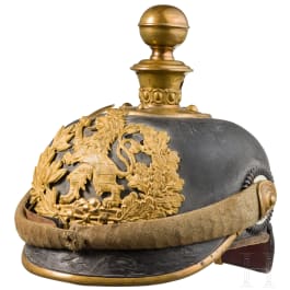 A spike helmet for a Hessian officer's candidate