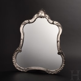 Empress Elisabeth of Austria - a silver wardrobe mirror, purveyor to the imperial-royal court, J. C. Klinkosch, Vienna, circa 1870/80