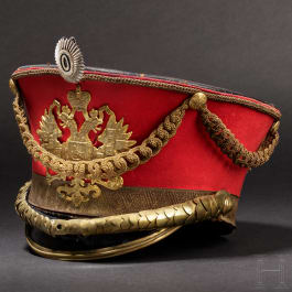 A shako M 1910 for a general of the cavalry in the Imperial Lifeguard