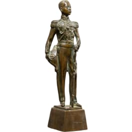 A bronze figure of Prince Chumphon/Sadej Tia (1880 - 1923), Siam, circa 1920